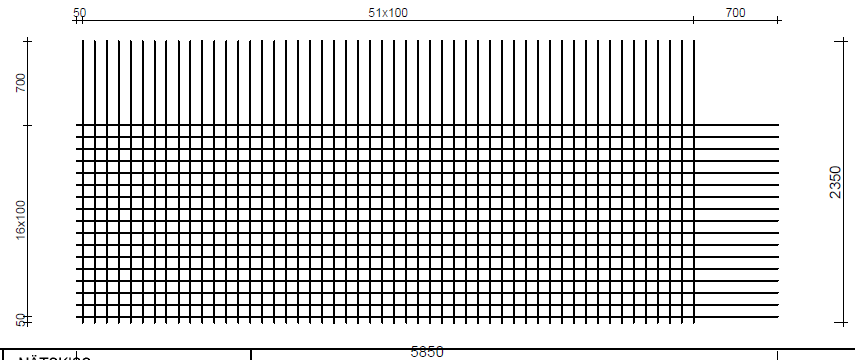 Armeringsnät 12100 Fingerskarv