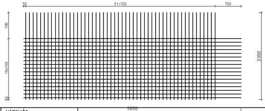 Armeringsnät 12100 Fingerskarv