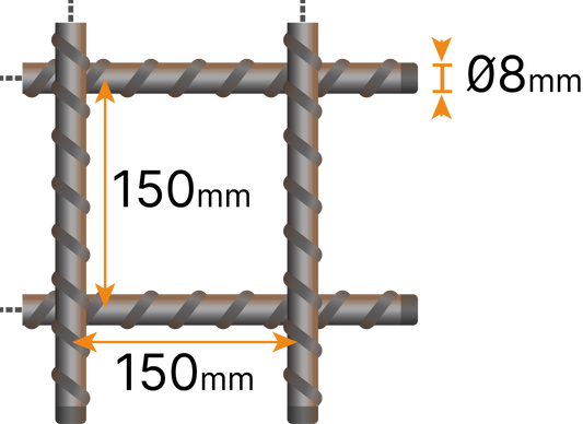 Armeringsnät 8150 Fingerskarv