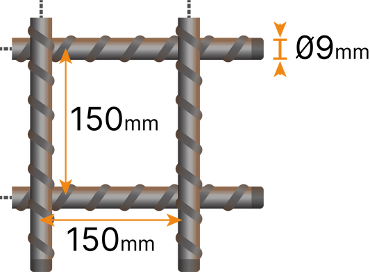 Armeringsnät 9150 Fingerskarv