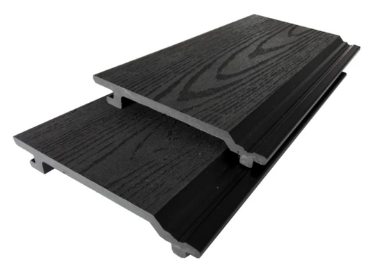 Bamboodeck Väggpanel Embossed 156x21 x 2900mm Svart 2-pack