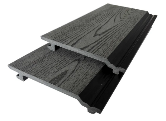 Bamboodeck Väggpanel Embossed 156x21 x 2900mm Grå Trämönster 2-pack