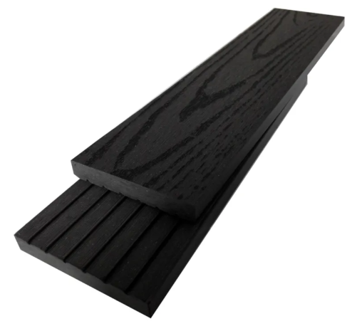 Bamboodeck Listtäckning 72x11 x 2900mm Svart Trämönster