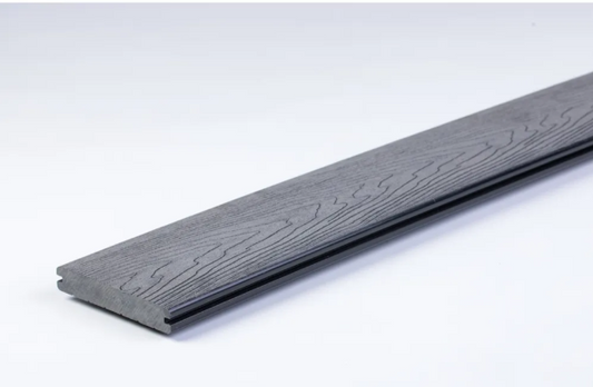 Bamboodeck Embossing Heavy 140x20 x 2900mm Grå Grovt trämönster 2-pack